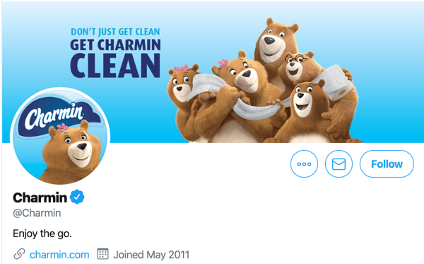 Charmin Twitter Account