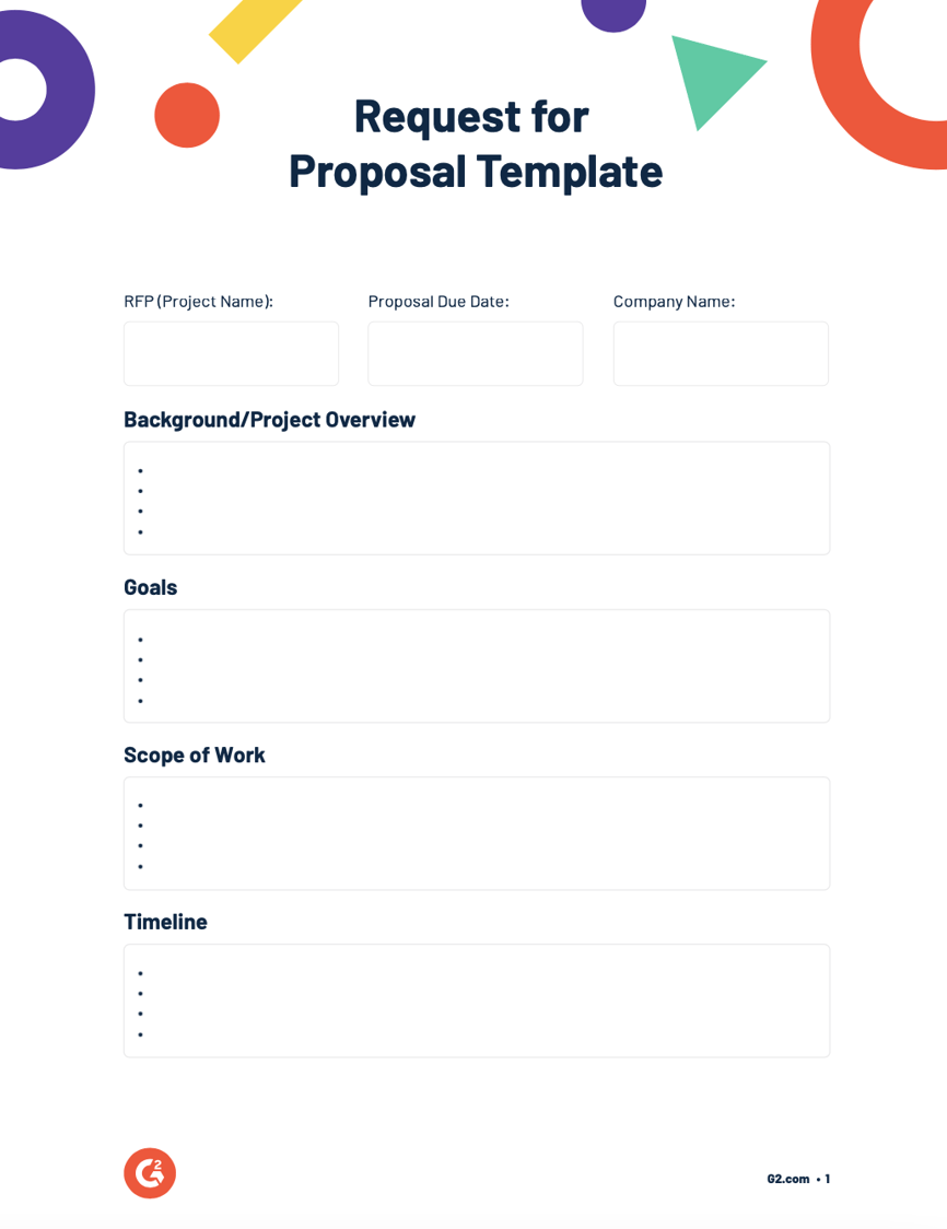 How to Write a Request for Proposal (RFP) Free Template How to Write a Request for Proposal (RFP) Free Template