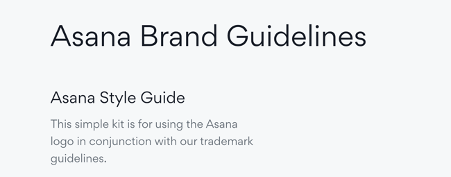 asana brand guidelines