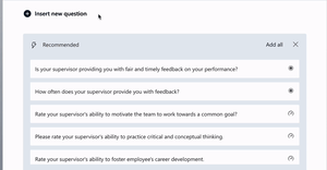 Using AI to create surveys in Microsoft Forms