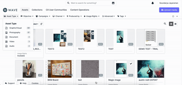 Bynder asset search