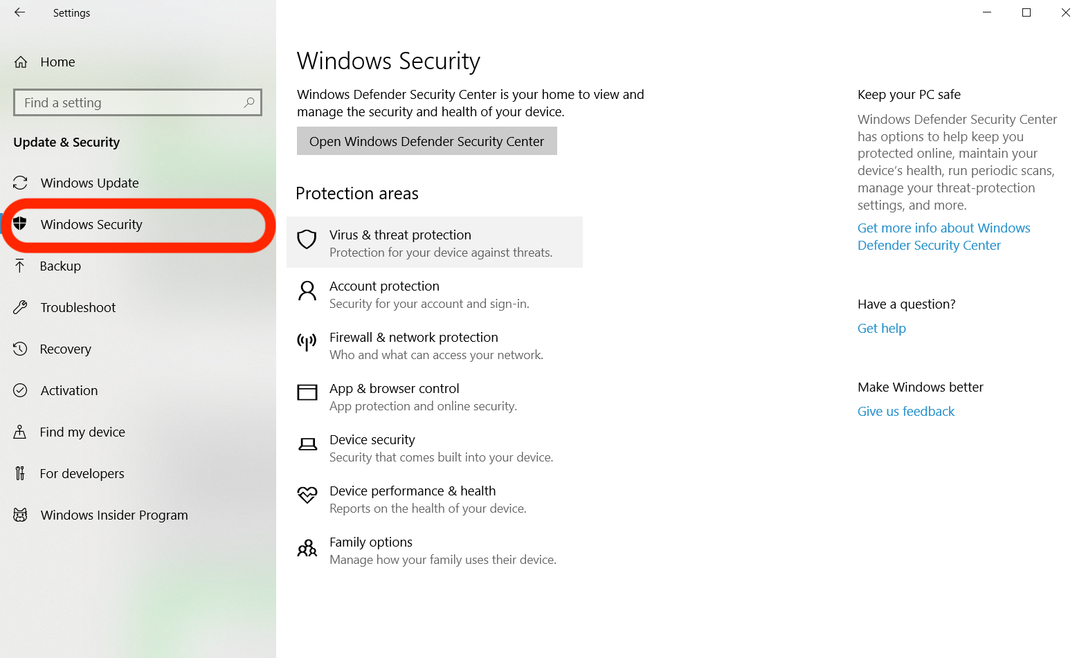 how to turn on microsoft defender