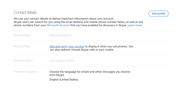 how to change primary email on skype