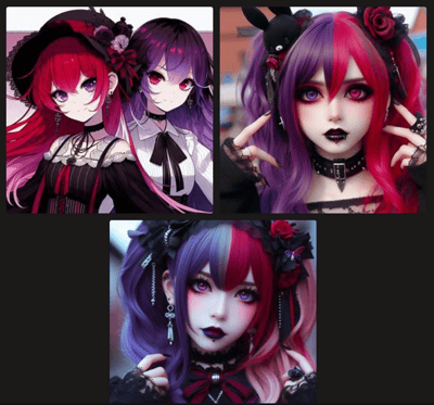 Image IA de fille anime