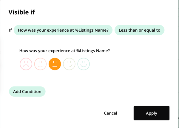 Setting up logic questions on SOCi surveys