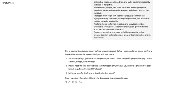 ChatGPT Deep Research