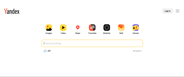 Yandex search engine