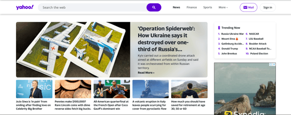Yahoo search engine
