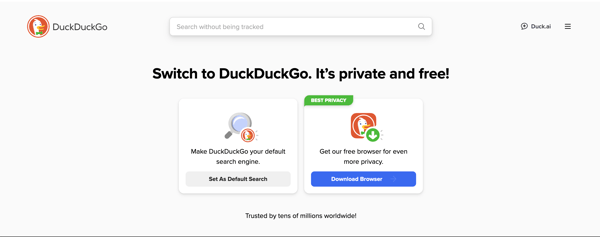 DuckDuckGo search engine