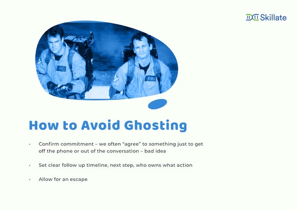 how to avoid ghosting 