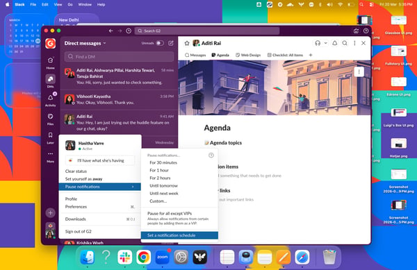 Slack notifications