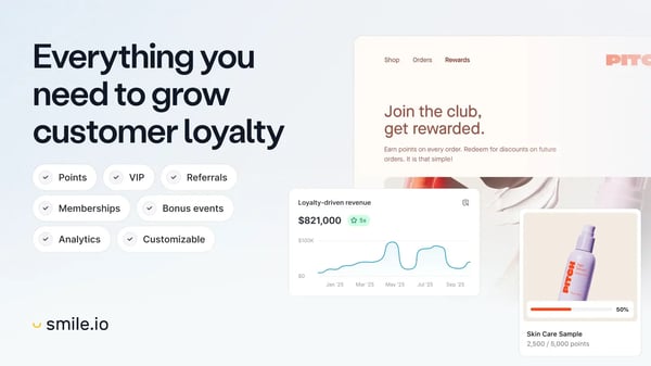 Smile.io types of rewards