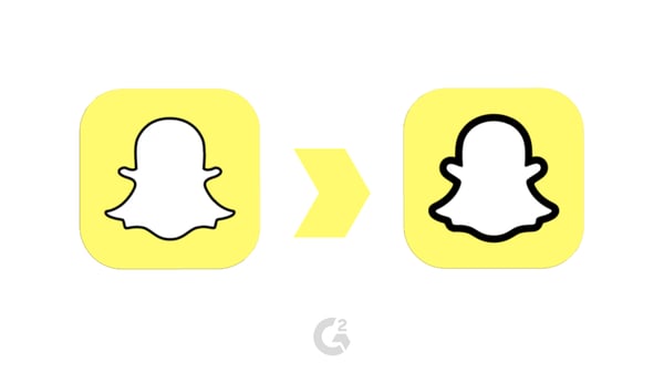 snapchat logo transformation