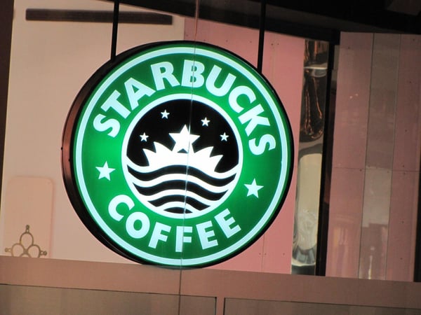 Starbucks logo change to localize their product