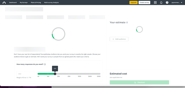 SurveyMonkey is lagging as I click through options