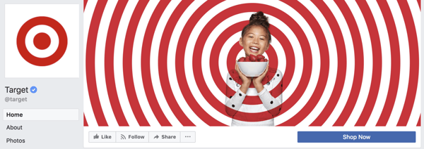 Target Facebook banner