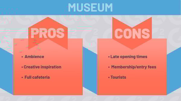 g2 best places to work remotely museum
