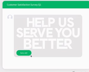 The chat-like survey experience on SurveySparrow