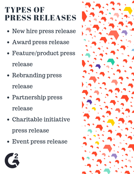 Types of press releases