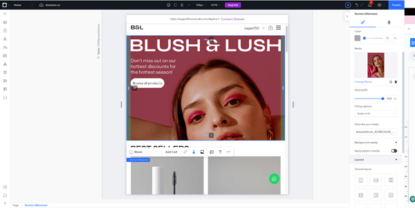 UI on different devices (Wix)