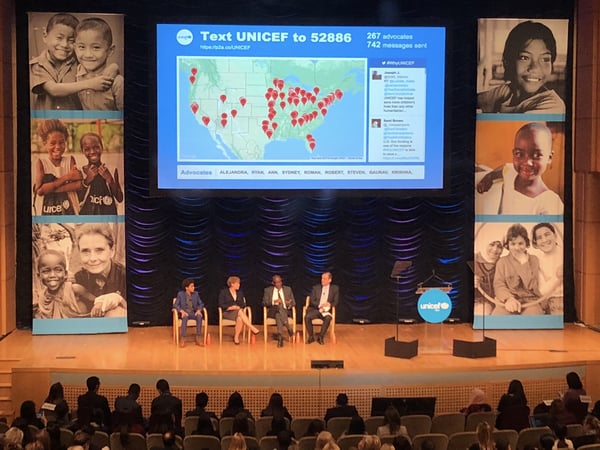 UNICEF map and conference