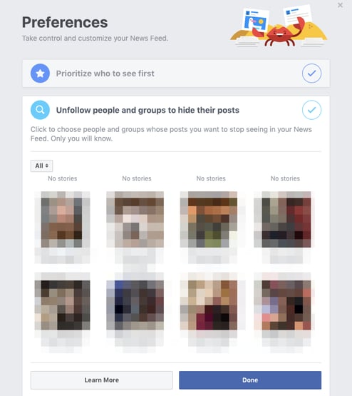 Facebook Friends to Unfollow