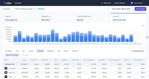 Vibe campaign dashboard