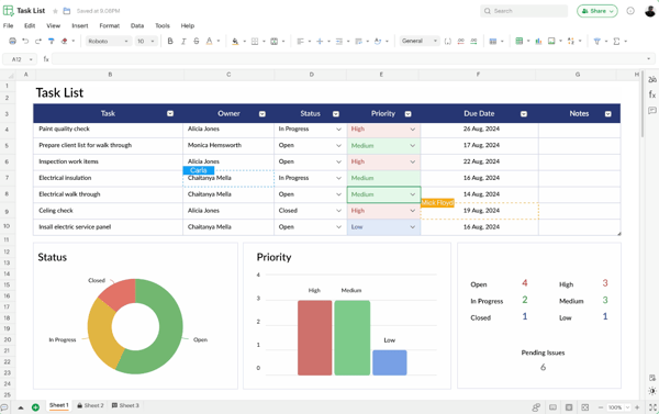 Zoho Sheet