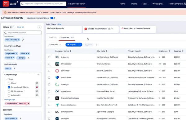 ZoomInfo Sales