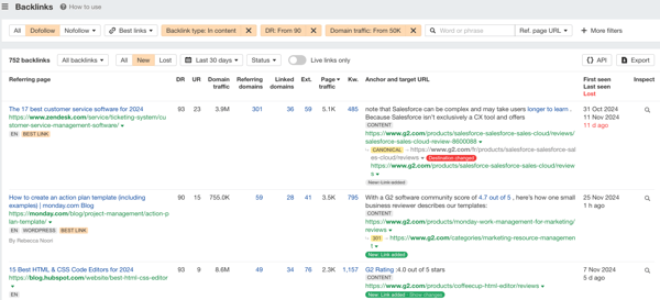 ahrefs backlink analysis