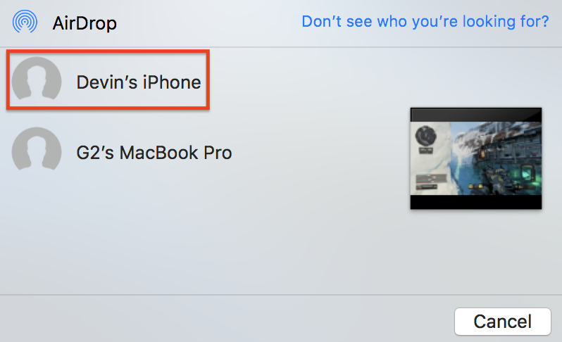 where do you find airdrop on mac