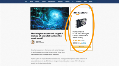 amazon sponsored display ad example