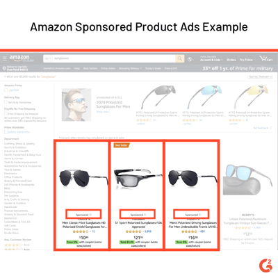 amazon sponsored product ad example