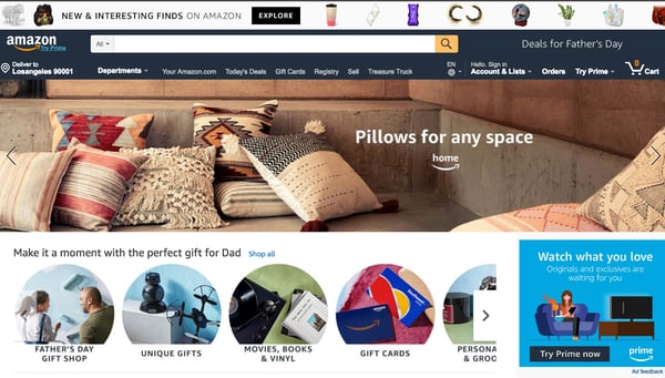 Amazon's online marketplace is biggest in the U.S.
