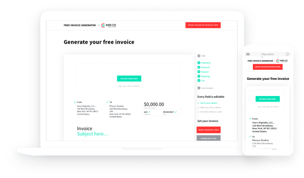 and.co free invoice generator