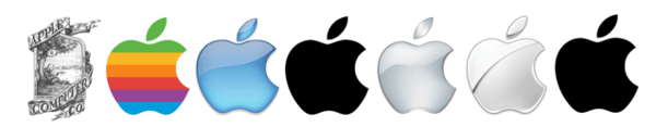 apple logo evolution