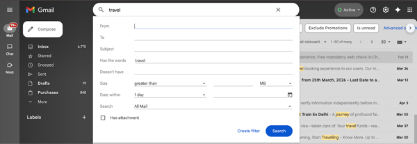 attachments on gmail