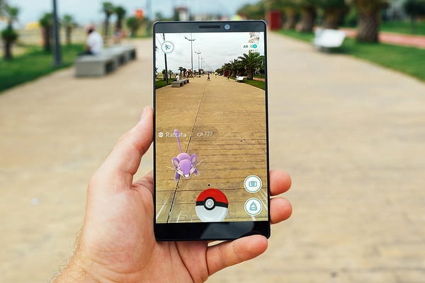 example of AR Pokemon go