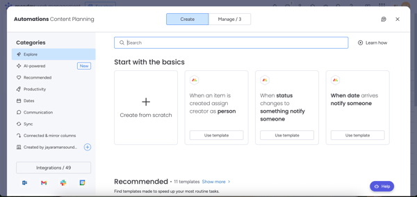 automations on monday.com