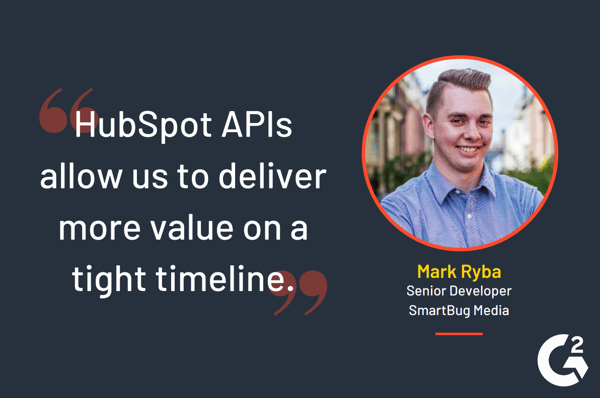 hubspot API testimonial