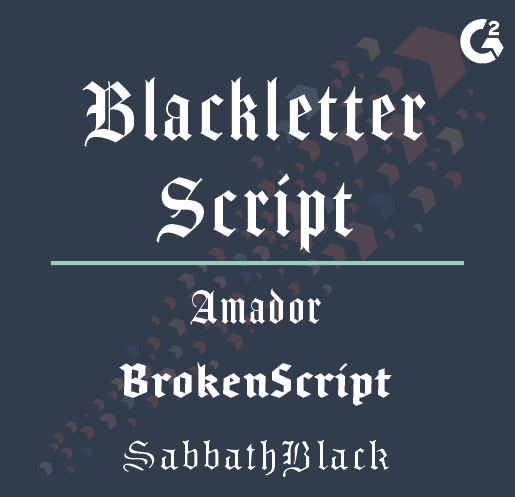 blackletter script examples