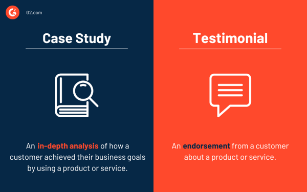 case study vs. testimonial