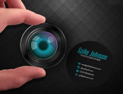 circle business card example