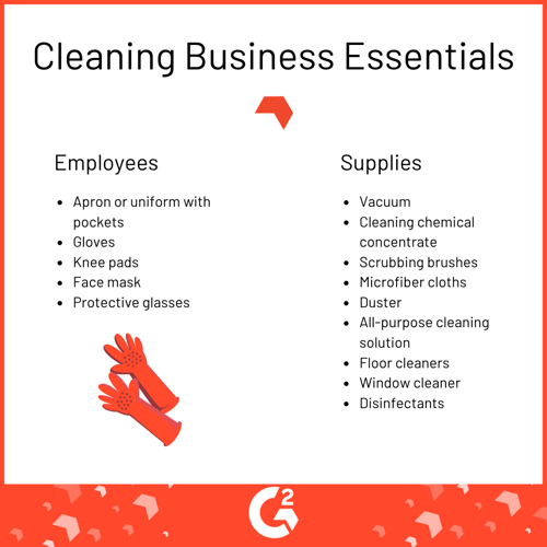 What equipment do I need to start a cleaning business?