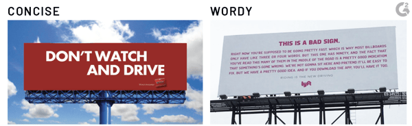 concise billboard design