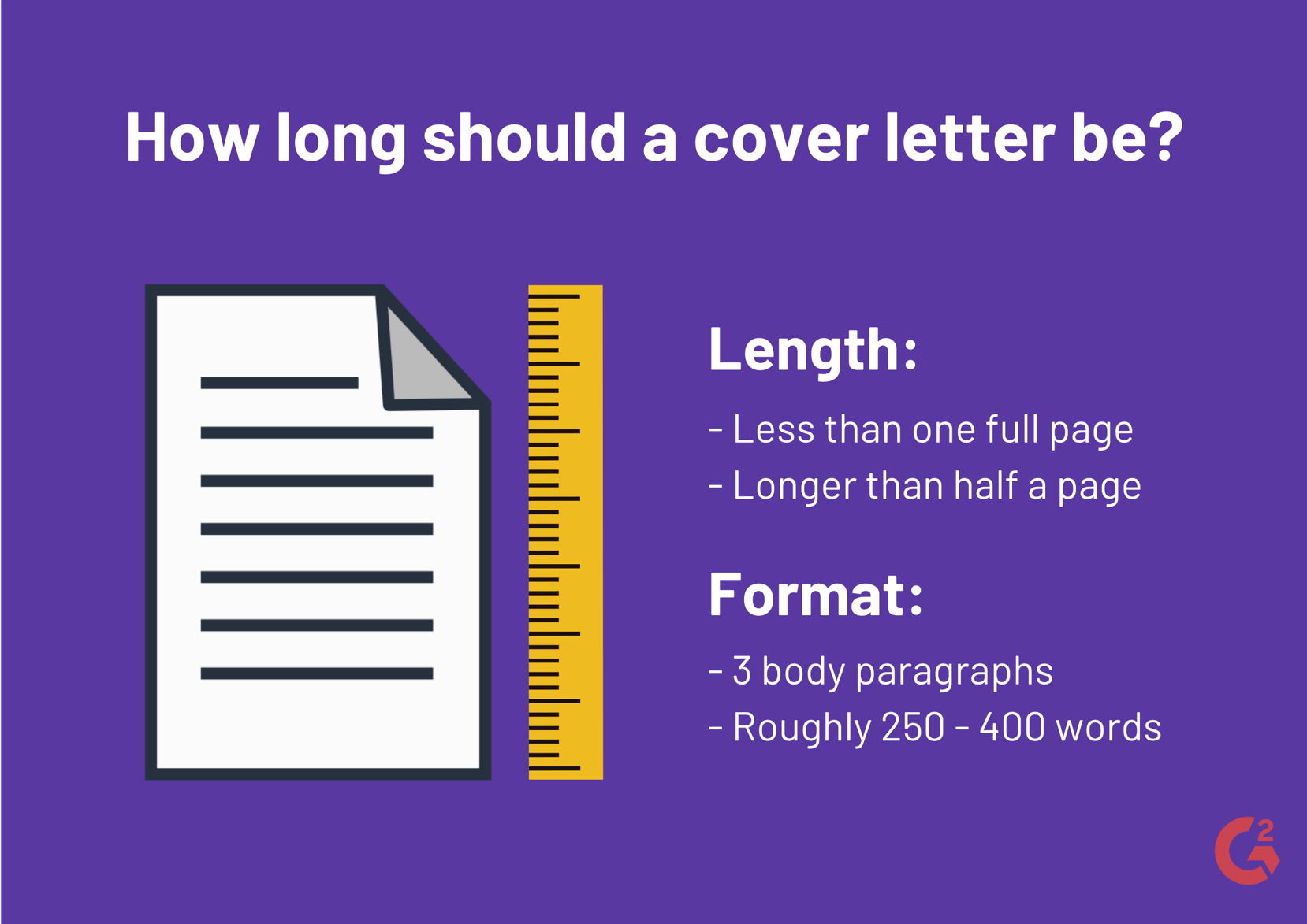 standard length for a cover letter