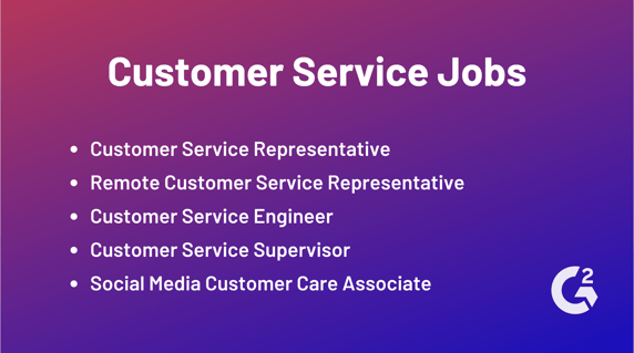 customer service jobs