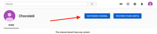 customize your youtube channel
