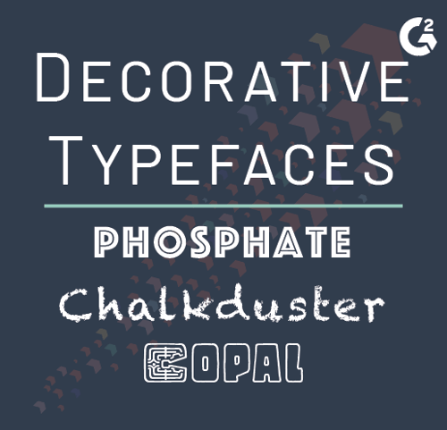decorative typeface examples