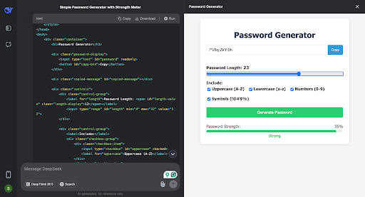 deepseek for coding
